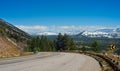 Mountain curve in the Grand Tetons Royalty Free Stock Photo