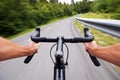 Road cycling concept stock photo with hands Royalty Free Stock Photo