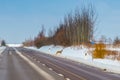 Road danger, animals crossing Royalty Free Stock Photo