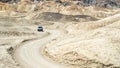 Road through Death Valley, Eastern California, Mojave Desert, Great Basin Desert. USA.