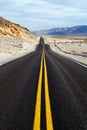 Road through death valley national park Royalty Free Stock Photo