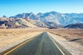 Road in Death Valley National Park Artist`s Drive, United States Royalty Free Stock Photo