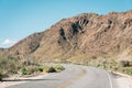 Road in the desert, in Joshua Tree National Park, California Royalty Free Stock Photo