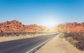 Road in desert, Nevada