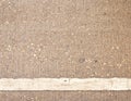 Road detail with white lines. Royalty Free Stock Photo