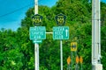 Road directions in Monroe County, Florida Royalty Free Stock Photo