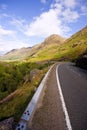 Road down into Glen Coe Royalty Free Stock Photo