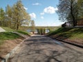 The Road Down to the Berezina River on Eastern Babruysk Royalty Free Stock Photo