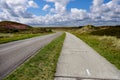 Road in Dunes, Texel, Netherlands Royalty Free Stock Photo