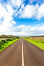 Road in Easter Island, Rapa Nui. Chile