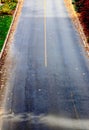 Road Etched in Autumn`s Gems Royalty Free Stock Photo