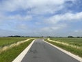 Road through farmland around Tzum