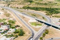 Road flyover in summer day