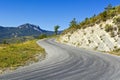 Road in French Alps Royalty Free Stock Photo