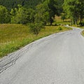 Road in French Alps Royalty Free Stock Photo