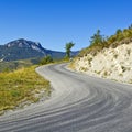 Road in French Alps Royalty Free Stock Photo