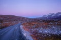 Road at Gamle Strynefjellsvegen, National tourist road, Norway Royalty Free Stock Photo