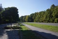 Road in Germany with a layby Royalty Free Stock Photo