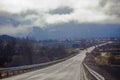 The road that goes through the mountains ... Montenegro Royalty Free Stock Photo