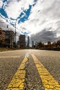 Road going into the City