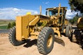 A Road Grader Royalty Free Stock Photo