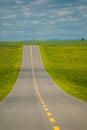 A road on grassland Royalty Free Stock Photo