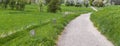 Road in green countryside