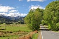 Road from Hanmer Springs to Kaikoura Royalty Free Stock Photo