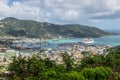 Road Harbour Landscape on the main island of Tortola, British Virgin Islands