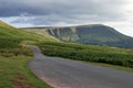 road on Hay bluff, brecon beacons, powys, wales Royalty Free Stock Photo