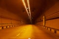 Road high-speed underground tunnel without cars Royalty Free Stock Photo