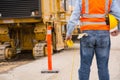 Road highway Construction worker Royalty Free Stock Photo