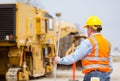 Road highway Construction worker Royalty Free Stock Photo