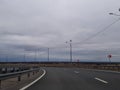 A road or a highway, the highway stretches to the horizon. View from the car window. Journey, the way home