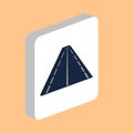 Road, highway Simple vector icon. Illustration symbol design template for web mobile UI element. Perfect color isometric pictogram
