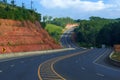 Road on hill in Thailand To Phetchabun. Royalty Free Stock Photo