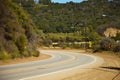 Road through the hills in Malibu Royalty Free Stock Photo