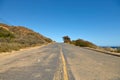 Road through the hills in Malibu Royalty Free Stock Photo