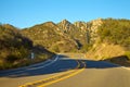 Road through the hills in Malibu Royalty Free Stock Photo