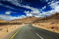 Road in Himalayas. Ladakh, India