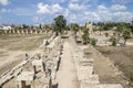Road at the hippodrome ruins in All-Bass, Tyre, Lebanon