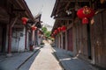 ---- Road Hole town one of the top ten most attractive town Chongqing Royalty Free Stock Photo