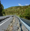 Road Impassable at The Top of The Hunderlee Hills.