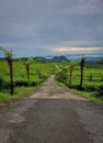 Road in Indonesian village Royalty Free Stock Photo