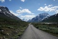 Road in Jotunheimen mountains