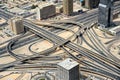 Road junction in Dubai Royalty Free Stock Photo