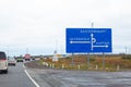 Road junction sign Yekaterinburg, Chelyabinsk, Kurgan