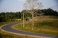 Road at Khao Yai National Park Royalty Free Stock Photo