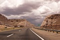 Road into Kingman, Arizona Royalty Free Stock Photo