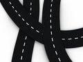 Road knot background